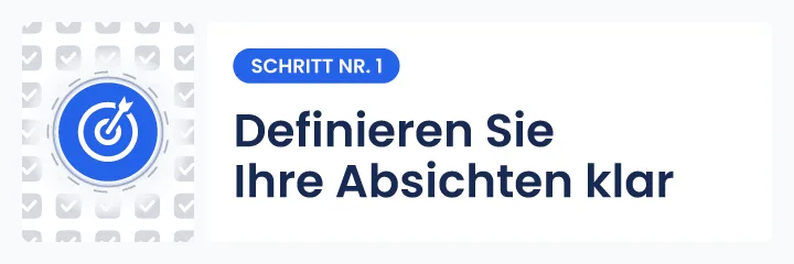 Illustration zum Gesetz der Anziehung, Schritt 1: Absichten klar festlegen, um Tr&auml;ume zu manifestieren und das Gew&uuml;nschte ins Leben zu ziehen.