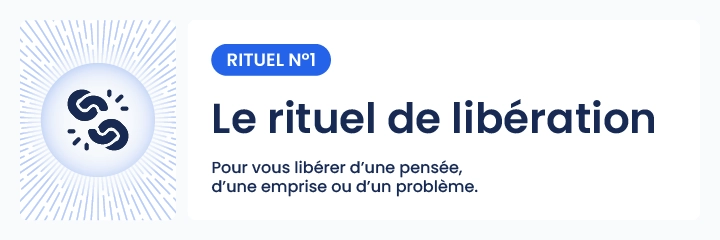 Illustration du rituel de lib&eacute;ration &agrave; la pleine lune &ndash; Se d&eacute;tacher d&rsquo;une pens&eacute;e, d&rsquo;une emprise ou d&rsquo;un probl&egrave;me avec l&rsquo;aide d&rsquo;un rituel spirituel propos&eacute; par IdealVoyance