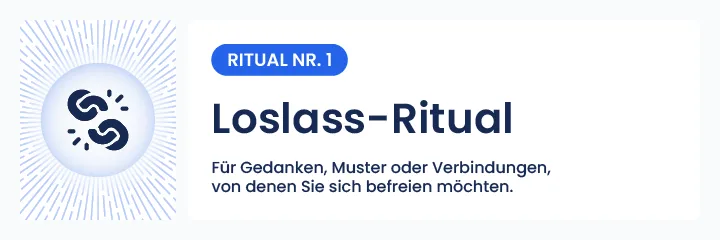 Illustration des Vollmond-Befreiungsrituals - Sich von einem Gedanken, einer Abhängigkeit oder einem Problem lösen mit Hilfe eines von Manticus angebotenen spirituellen Rituals