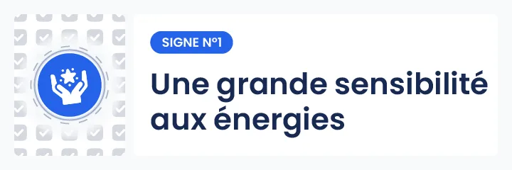Illustration du signe n°1 d’un don de médiumnité : une grande sensibilité aux énergies et aux émotions environnantes, indicateur d’une prédisposition spirituelle