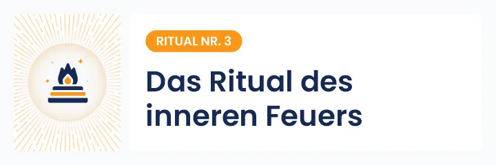 Illustration des Rituals des inneren Feuers, Symbol für Licht und spirituelle Transformation an Halloween, um Stärke, Kreativität und Ruhe aufleben zu lassen.
