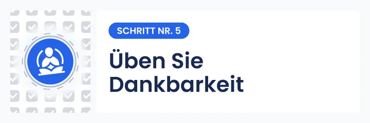 Illustration zum Gesetz der Anziehung, Schritt 5: Dankbarkeit &uuml;ben, um positive Energien zu verst&auml;rken und Reichtum anzuziehen.